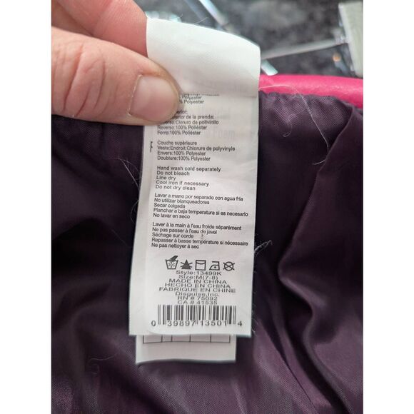 Disney the Descendants Faux Leather Jacket kid's size medium purple costume - Picture 6 of 6